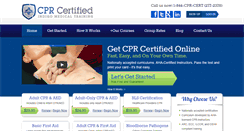 Desktop Screenshot of cprcertified.com