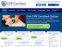 Tablet Screenshot of cprcertified.com